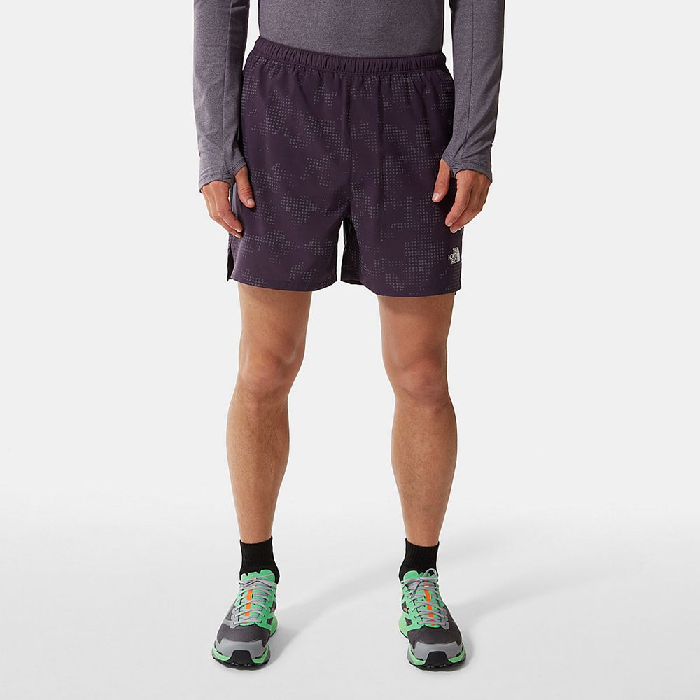 The North Face Shorts Mens Australia - The North Face Printed Movmynt Dark Purple Running & Training